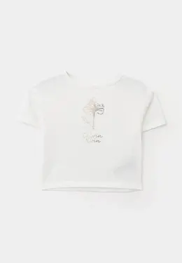 Calvin Klein Jeans: Белая футболка 