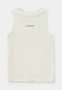 Calvin Klein Jeans: Белая майка 