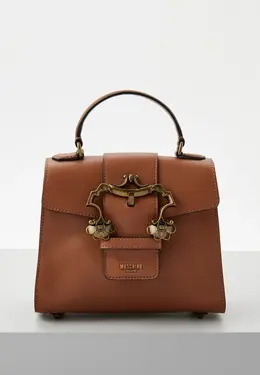 Moschino: Коричневая сумка 