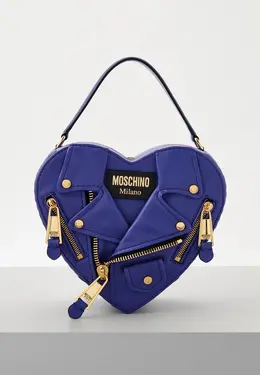 Moschino: Фиолетовая сумка 