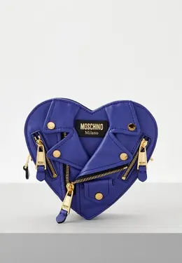 Moschino: Фиолетовая сумка 