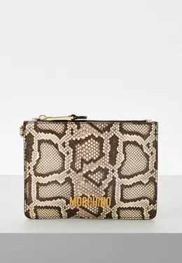 Moschino: Бежевая сумка 