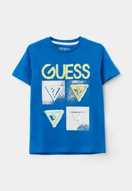 Guess: Синяя футболка 