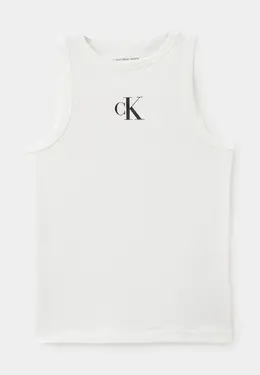 Calvin Klein Jeans: Белая майка 