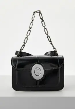 Trussardi: Чёрная сумка 