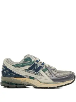 New Balance: Синие кроссовки 