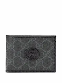 Gucci: Чёрный кошелёк  GG