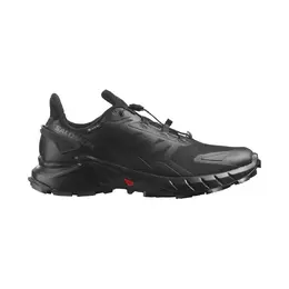 Salomon: Чёрные кроссовки 
