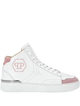 Philipp Plein: Белые кеды  Hexagon