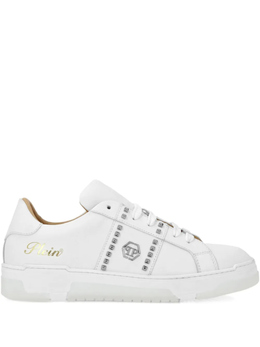 Philipp Plein: Белые кроссовки 
