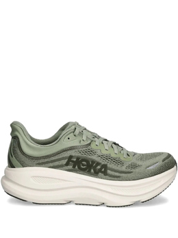 HOKA: Зелёные кроссовки 