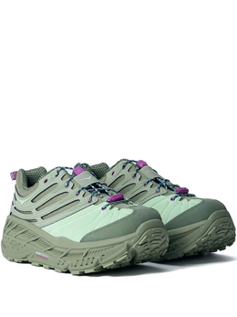 HOKA: Зелёные кроссовки 
