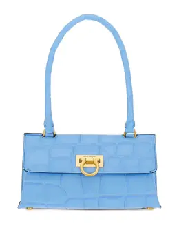 Ferragamo: Голубая сумка  Trifolio