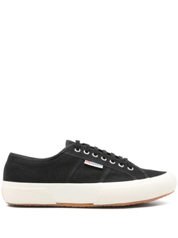 Superga: Чёрные кроссовки 