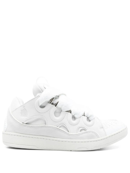 Lanvin: Белые кроссовки  Curb