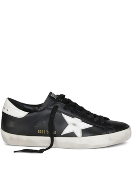 Golden Goose: Чёрные кеды  Super Star