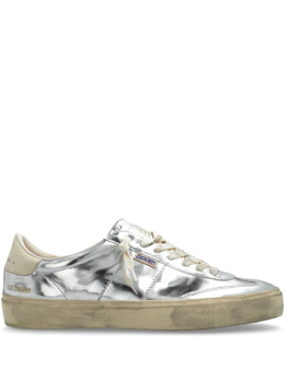 Golden Goose: Серебристые кроссовки  Star