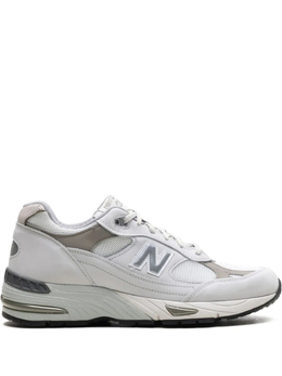 New Balance: Белые кроссовки 
