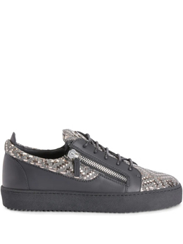 Giuseppe Zanotti: Серые кроссовки 