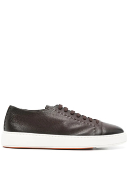 Santoni: Коричневые кроссовки 