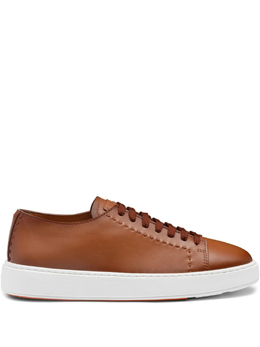 Santoni: Коричневые кроссовки 