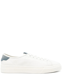 Santoni: Белые кроссовки 