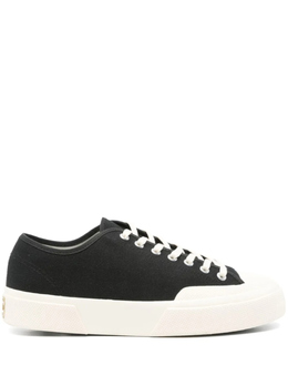 Superga: Чёрные кроссовки 