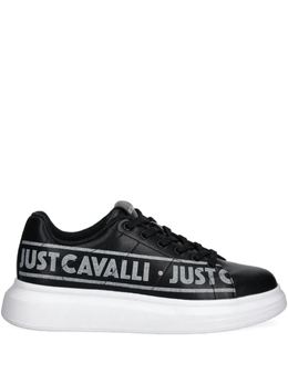 Just Cavalli: Чёрные кроссовки 
