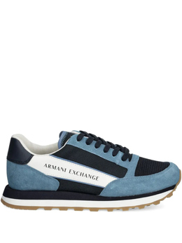 Armani Exchange: Синие кроссовки 