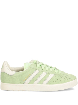 Adidas: Зелёные кроссовки  Gazelle