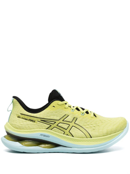 Asics: Зелёные кроссовки 