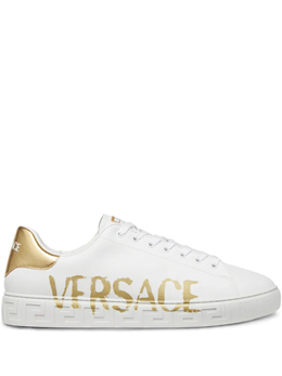 Versace: Белые кроссовки 