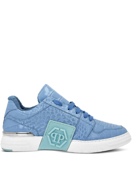 Philipp Plein: Синие кроссовки  Hexagon