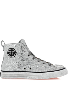 Philipp Plein: Белые кеды  Hexagon