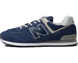 New Balance: Синие кроссовки  Core