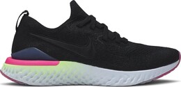 Nike: Чёрные кроссовки  Epic React Flyknit 2