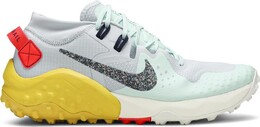 Nike: Зелёные кроссовки 