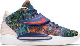 Nike: Синие кроссовки 