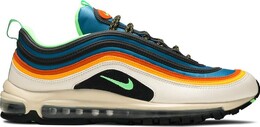 Nike: Зелёные кроссовки  Air Max 97