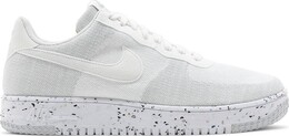 Nike: Белые кроссовки  Air Force 1 Crater Flyknit