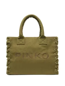 PINKO: Зелёная сумка-шоппер 