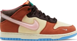 Nike: Коричневые кроссовки  Dunk