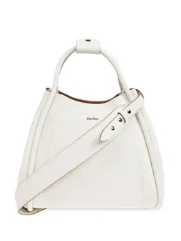 Max Mara: Белая сумка-шоппер 