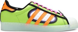 Adidas: Зелёные кроссовки  Superstar