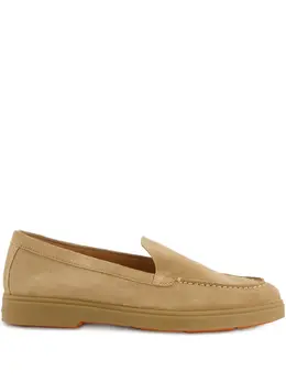 Santoni: Бежевые мокасины 