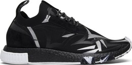 Adidas: Чёрные кроссовки  NMD Racer Primeknit