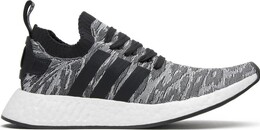 Adidas: Чёрные кроссовки  NMD_R2 Primeknit