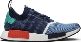Adidas: Синие кроссовки  NMD_R1 Primeknit