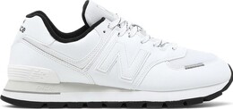 New Balance: Белые кроссовки  574