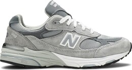 New Balance: Серые кроссовки 
